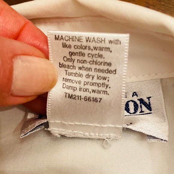 🐑 Pendleton White Ruffle Tuxedo Button Down Shirt 12 - Picture 11 of 11